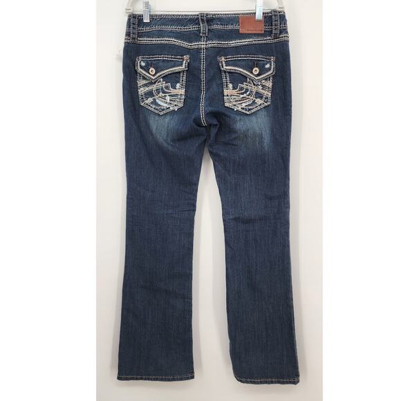 New Maurices Bootcut Bold Stitch Jeans‎ Size 9/10 32 - Picture 2 of 5